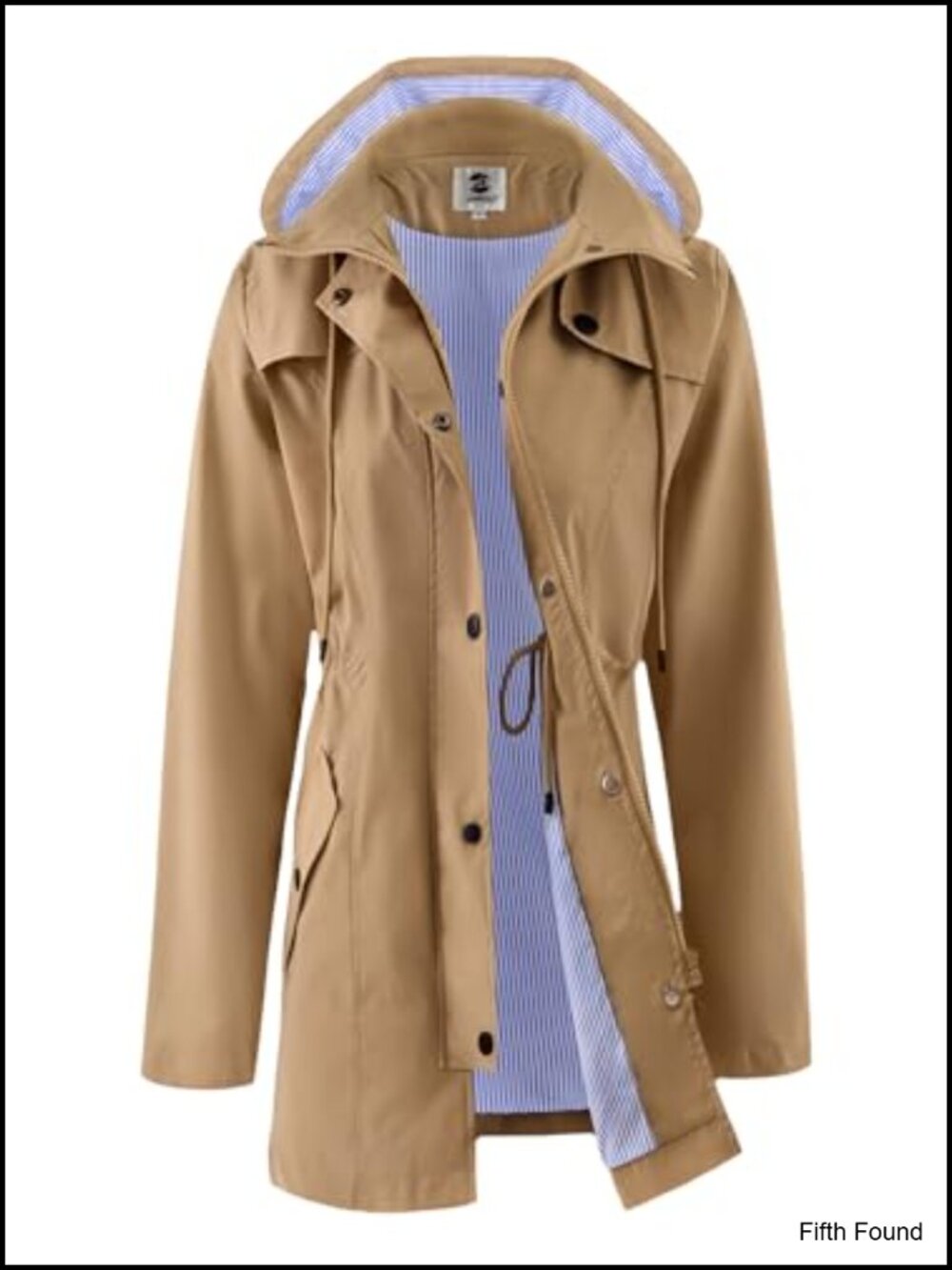 SaphiRose Women's Waterproof Rain Jacket Hooded Outdoor Coat